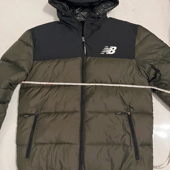 New Balance Mens Quilted Puffer Styling Down Tech Winter Jacket - Picture 6 of 12